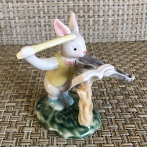Albert Kessler Ceramic Bunny Playing Violin Figurine